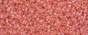 (image for) TOHO 15/o Round Seed Bead-Salmon Lined Crystal Rainbow. 15T779