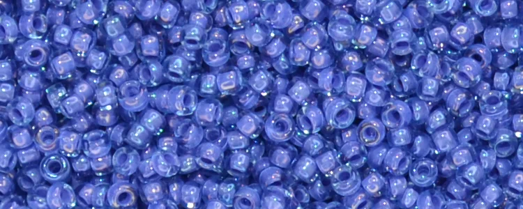 (image for) TOHO 15/o Round Seed Bead-Purple Lined Light Sapphire. 15T934