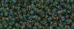 (image for) TOHO Size 6/o Round Seed Bead-Light Aqua Lined Topaz Transparent 6T952