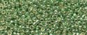 (image for) TOHO 15/o Round Seed Bead-Light Green Galvanized PermaFinish. 15TPF570