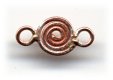(image for) Handmade Java Copper 6mm x 12mm Length Spiral Connector * 20 Pieces