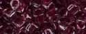 (image for) TOHO 2mm Cube Shape Seed Beads-Magenta Lined Crystal Transparent