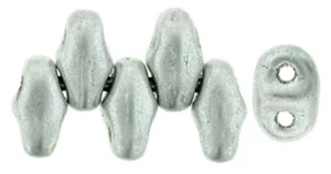 (image for) Czech MiniDuo-Matte Metallic Silver #CMDMMS