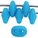 (image for) Czech SuperDuo-Turquoise Blue Opaque