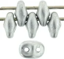 (image for) Czech SuperDuo-Silver Metallic Matte *10 Grams
