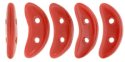 (image for) CzechMate Crescent-Opaque Red * 55 Beads