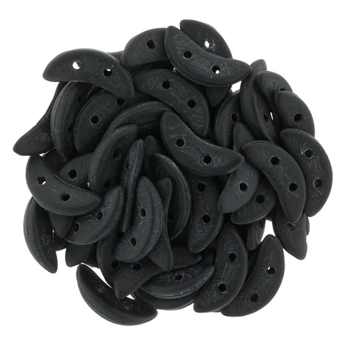 (image for) CzechMate Crescent-Jet Black Matte Opaque * 10 Grams