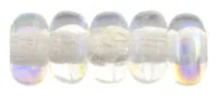 (image for) Czech 3mm Rondelle-Crystal AB * Strand of 100 Glass Beads