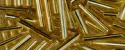 (image for) TOHO Size 3 Bugle Bead. 9mm Length-Topaz Silver Lined