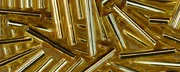 (image for) TOHO Size 3 Bugle Bead. 9mm Length-Topaz Silver Lined