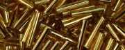 (image for) TOHO Size 3 Bugle Bead. 9mm Length-Dark Topaz Silver Lined