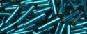 (image for) TOHO Size 3 Bugle Bead. 9mm Length-Blue Zircon Silver Lined