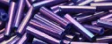 (image for) TOHO Size 3 Bugle Bead. 9mm Length-Purple Higher Metallic