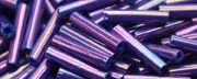 (image for) TOHO Size 3 Bugle Bead. 9mm Length-Purple Higher Metallic
