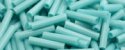 (image for) TOHO Size 3 Bugle Bead. 9mm Length-Turquoise Opaque