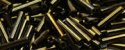 (image for) TOHO Size 3 Bugle Bead. 9mm Length-Olive Brown Iris Metallic