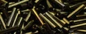 (image for) TOHO Size 3 Bugle Bead. 9mm Length-Olive Brown Iris Metallic