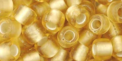 (image for) TOHO Size 3/o Round Seed Bead-Topaz Silver Lined Matte 3TR22BF