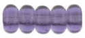 (image for) Czech 3mm Rondelle-Tanzanite Transparent * Strand of 100 Glass Beads