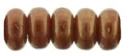 (image for) Czech 3mm Rondelle-Red Opaque Patina * Strand of 100 Glass Beads