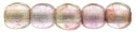 (image for) Czech 2mm Round - Transparent Topaz Pink Luster