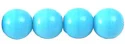 (image for) Czech 2mm Round - Blue Turquoise Opaque