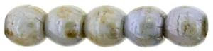 (image for) Czech 2mm Round - Opaque Green Luster