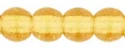 (image for) Czech 3mm Round-Dark Topaz Transparent