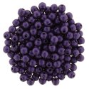 (image for) Czech 3mm Round-Metallic Suede Purple