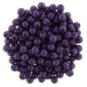 Czech 3mm Round-Metallic Suede Purple (image for) Czech 3mm Round-Metallic Suede Purple