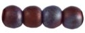 (image for) Czech 3mm Round-Metallic Amethyst Luster Matte