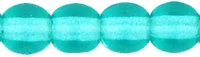 (image for) Czech 4mm Round-Teal Transparent
