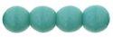 (image for) Czech 4mm Round-Turquoise Opaque