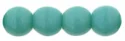 (image for) Czech 4mm Round-Turquoise Opaque