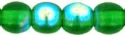 (image for) Czech 4mm Round-Green Emerald AB