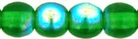 (image for) Czech 4mm Round-Green Emerald AB