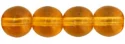 (image for) Czech 6mm Round-Medium Topaz Transparent