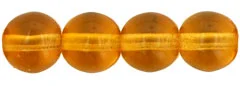 (image for) Czech 6mm Round-Medium Topaz Transparent