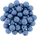 Czech 6mm Round-Metallic Suede Blue (image for) Czech 6mm Round-Metallic Suede Blue