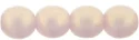 (image for) Czech 6mm Round-Sueded Gold Milky Pink