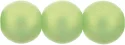 (image for) Czech 8mm Round-Sueded Gold Peridot