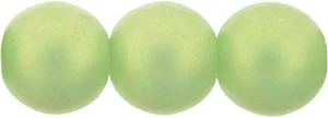 (image for) Czech 8mm Round-Sueded Gold Peridot