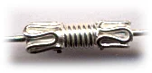 (image for) Bali Silver Tube Bead - 10x3.5mm Wire Wrapped Tube with Scroll Ends * 5 Beads