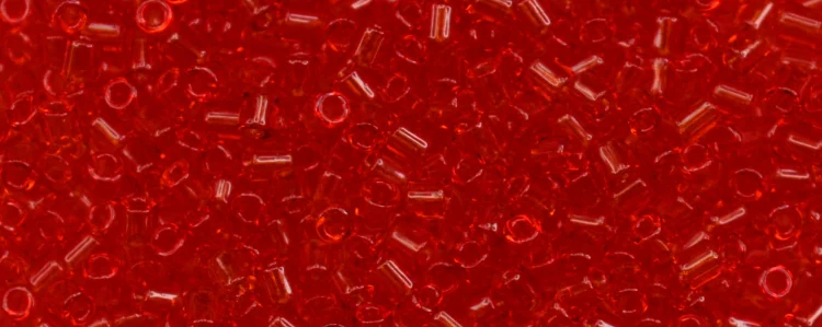 (image for) TOHO Size 1/2 Bugle Bead. 2mm Length-Ruby Hyacinth Transparent