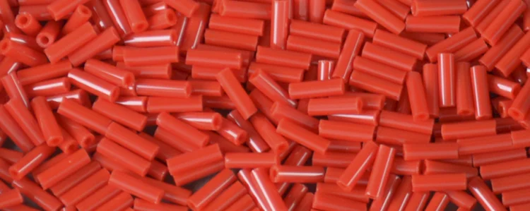(image for) TOHO #2 Bugle Bead-6mm Length, Light Red Opaque - Click Image to Close