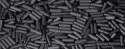 (image for) TOHO Size 2 Bugle Bead. 6mm Length-Jet Black Matte Opaque