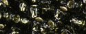 (image for) TOHO Size 6/o Round Seed Bead-Dark Black Diamond Silver Lined 6T29C