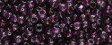 (image for) TOHO Size 6/o Round Seed Bead-Magenta Lined Black Diamond 6T1076