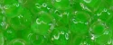 (image for) TOHO Size 6/o Round Seed Bead-Neon Green Lined Crystal Transparent 6T805