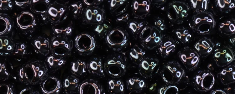 (image for) TOHO Size 6/o Round Seed Bead-Dark Purple Iris Metallic 6T90